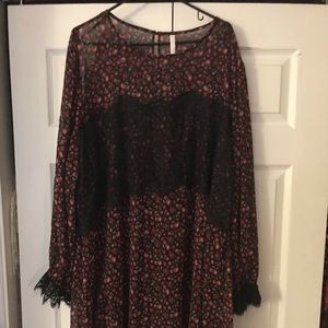 Flora and Lace Dress